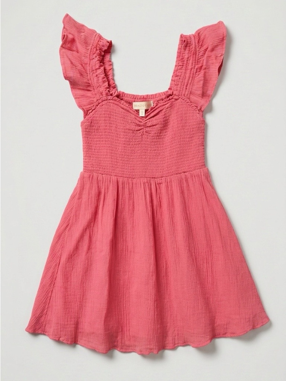 LoveShackFancy Pink Ruffle Sleeve Sundress